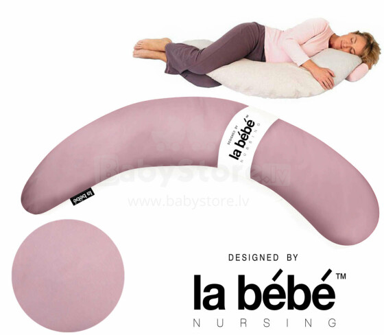 La Bebe™ Moon Maternity Pillow Cover Art.156024 Pink papildomas dangtelis pasagui 195 cm
