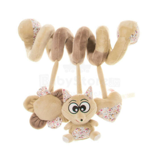 4BABY Fox Art.F07 Beige Игрушечная спираль для колясок/ кроваток/ автокресел