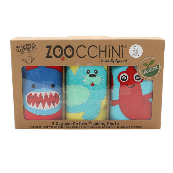 Zoocchini Art.ZOO13011 Многослойные тренировочные трусики,3 шт
