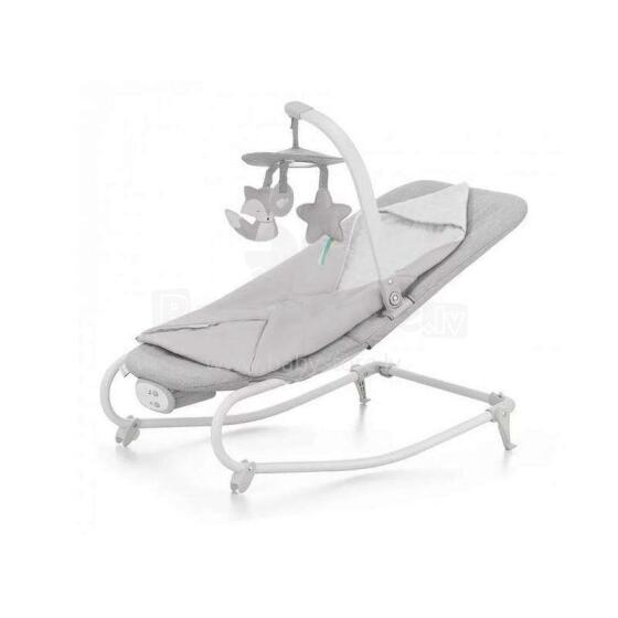 KinderKraft'20 Felio Art.KBFELI20GRY0000 Stone Grey Детский шезлонг Стильный детский шезлонг с музыкой и вибрацией