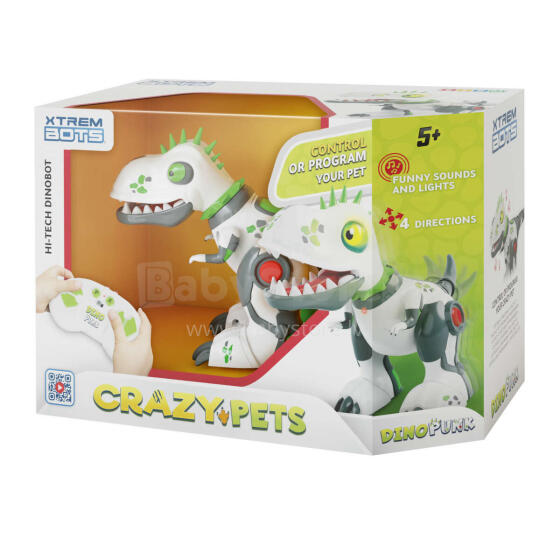 XTREM BOTS Trakie mājdzīvnieki Dino Punk