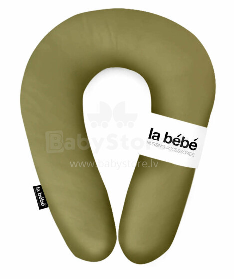 La Bebe™ Snug Cotton Cover Art.156265 Green Дополнительный чехол [навлочка] для подковы 20x70cm