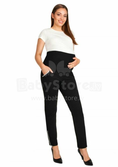 LuuTe ANDA SUVA Art.156270 Black Maternity pants with zipper