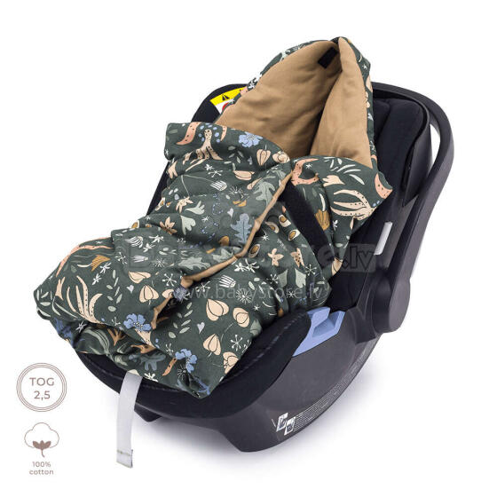 Makaszka Car Seat Blanket Art.KOC5COTTONNATURE Nature Symphony