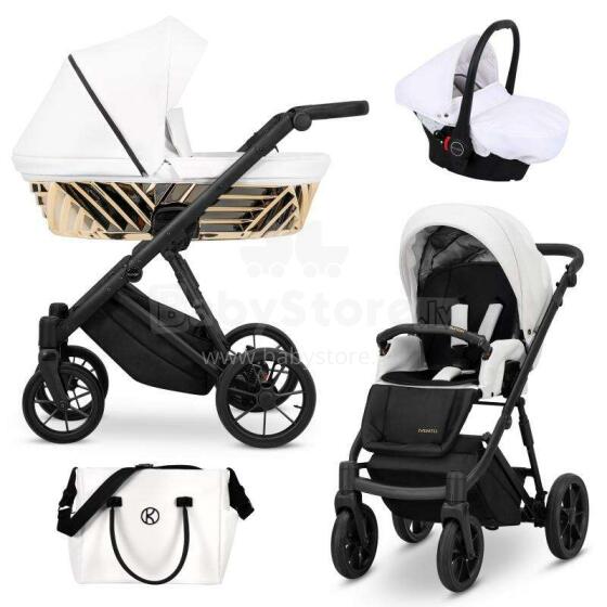 Kunert Ivento Glam Art.IVE-16 White Pearl Universālie rati/ratiņi 3in1