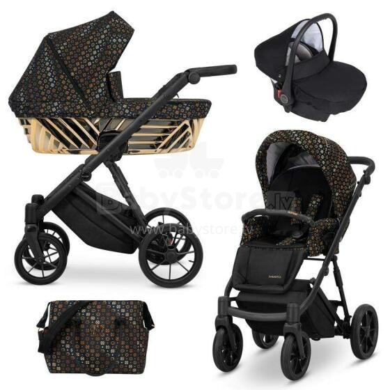 Kunert Ivento Glam Art.IVE-19 Black Style Universālie rati/ratiņi 3in1