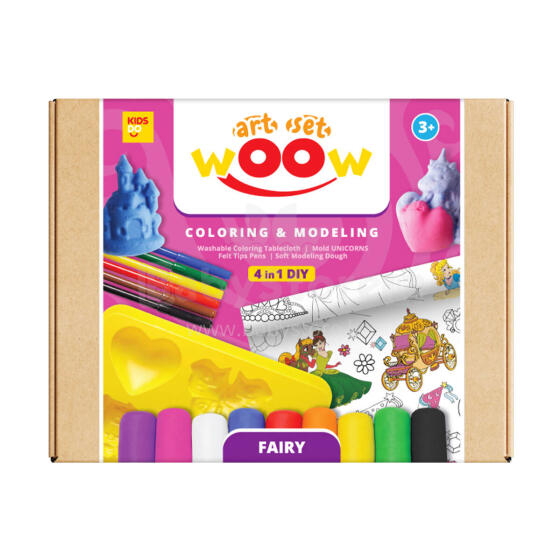 KIDS DO Art.F-41003 WOOW radošais komplekts 4 in 1 - FEJA