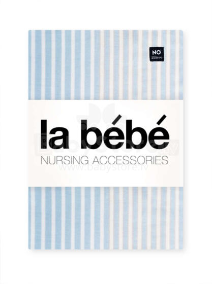 La bebe™ Cotton Nappy Art.156412 Blue Stripes Dabīgas kokvilnas autiņš 75х75 cm