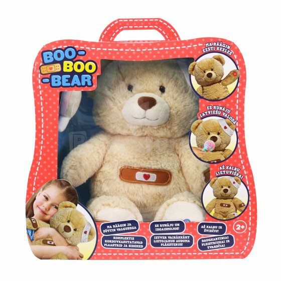 BOO-BOO BEAR Interaktīva rotaļlieta lācis (runā igauņu / latviešu / lietuviešu valodā)