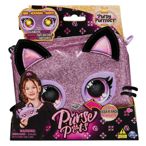 PURSE PETS Interaktīvā rokassoma Kaķēns