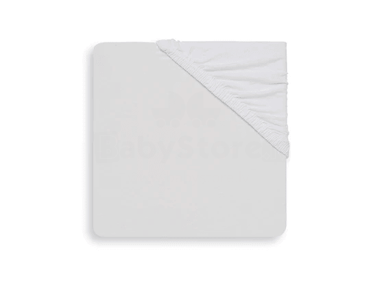 Jollein Jersey Sheet White Art.511-507-00001 lakštas su guma 60x120cm