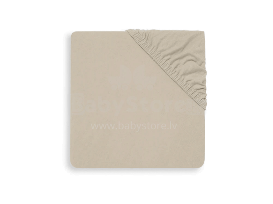 Jollein Jersey Sheet Nougat Art.511-507-00093 palags ar gumiju 60x120cm