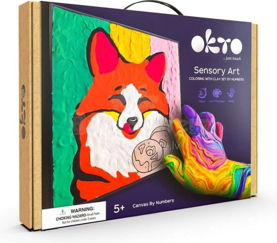 Moon Light Clay Fox Art.ETC20001 Radošais komplekts Modelēšanas masas - 3D glezna 29x29cm