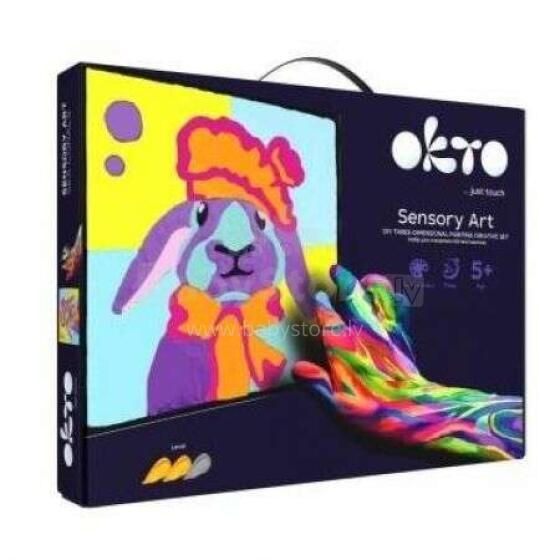 Moon Light Clay Bunny Art.ETC20004 Creative set Modelling clay - 3D painting 29x29cm