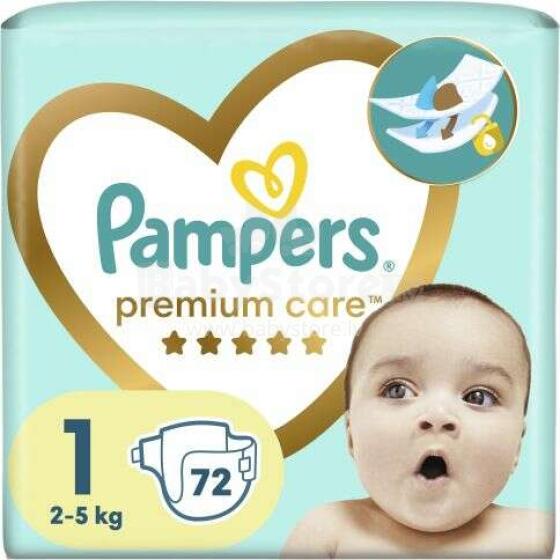 Pampers Premium Care Art.P04C520 Bērnu autiņbiksītes S1 izmērs no 2-5kg, 72gab.