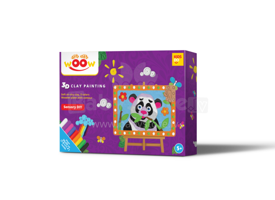 KIDS DO  Art.WP1504 3D glezna no viegla plastilīna Panda