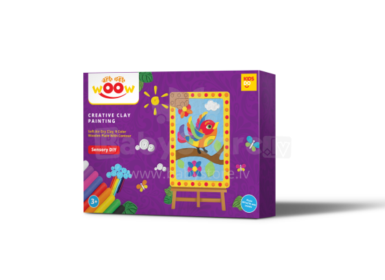 KIDS DO  Art.WP1501  Набор для творчества - 3D картина из глины Птичка