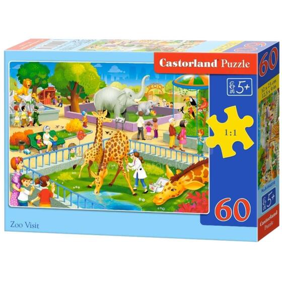 Ikonka Art.KX4582 CASTORLAND Puzzle 60el. Zoo Visit
