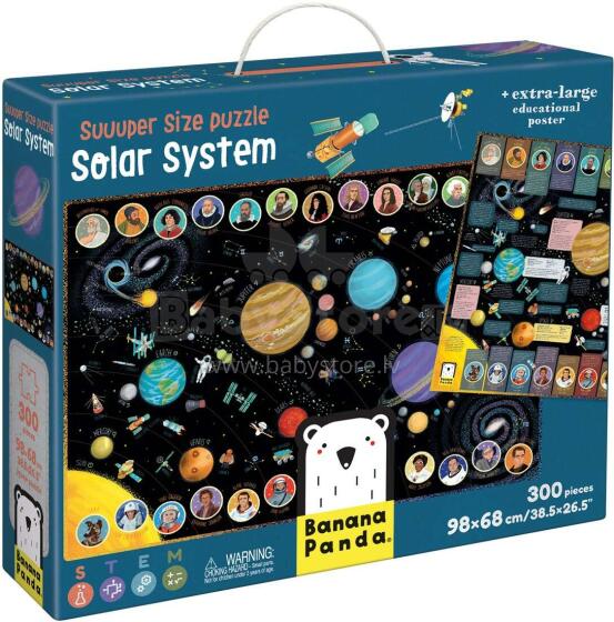 Banana Panda Suuuper Size Puzzles Solar System Art.49110 Grīdas puzle (300gab.)