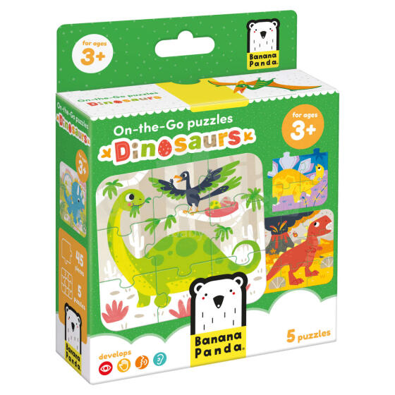 Banana Panda On-the-Go Puzzles Dinosaurs Art.49203 пазл (45шт.)