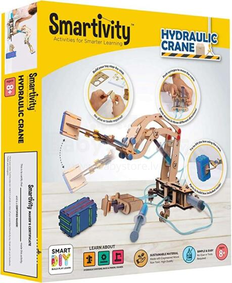 SMARTIVITY konstruktors-hidrauliskais celtnis Pump It Move It, SMRT1018