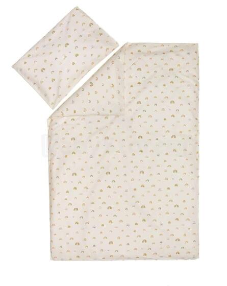 Fillikid Bed Sets Art.021-19 Rainbow Beige Kokvilnas gultas veļas komplekts no 2 daļam