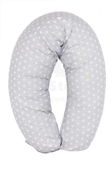 Fillikid Luxe Nursing pillow Art.519-67 Cube Grey Daudzfunkcionālais pakaviņš (190 cm)