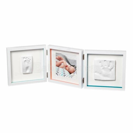 Baby Art Hand and Foot Print  Art.3601095400 Trīsdaļīgs Ramītis + Komplekts Nospieduma veidošanai