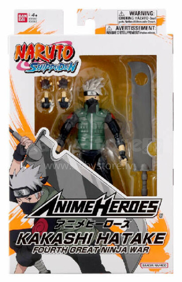 ANIME HEROES Naruto Hahmo Hatake Kakashi Fourth Great Ninja War, 16 cm