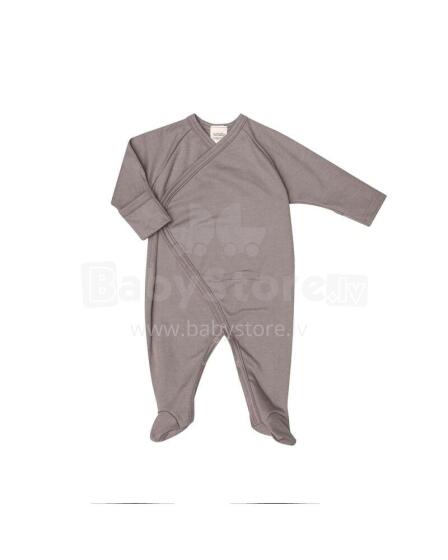 Wooly Organic Sleepsuit Art.1-98-50-39 Cinder Ползунок с длинными рукавами из органического хлопка