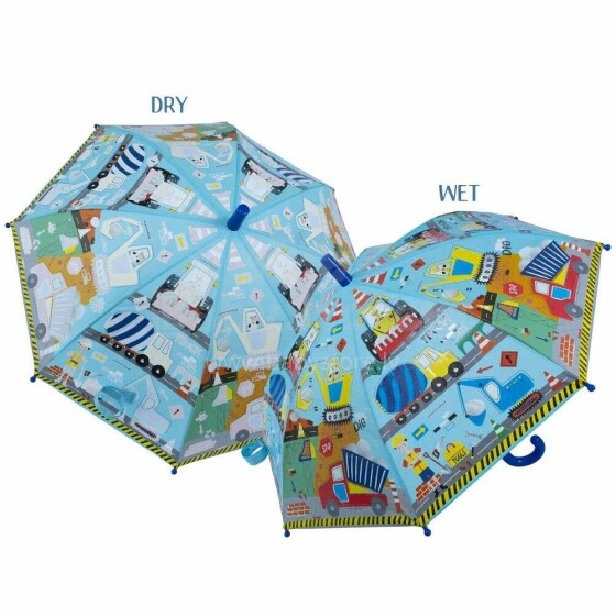 Floss&Rock Zuja Art.47P5954 Construction Colour Changing Umbrella - Mermaid