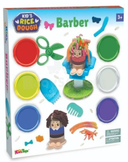 K's Kids Rice Dough Barber Art.14600R 6x28g  Развивающая игра