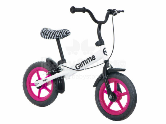 Ikonka Gimme Nemo Balance Bike with break Art.KX3983_1 in Pink