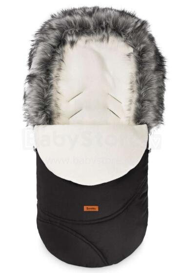 Sensillo Eskimo Art.SILLO-8330 Black Спальный мешок  для коляски на натуральной овчинке