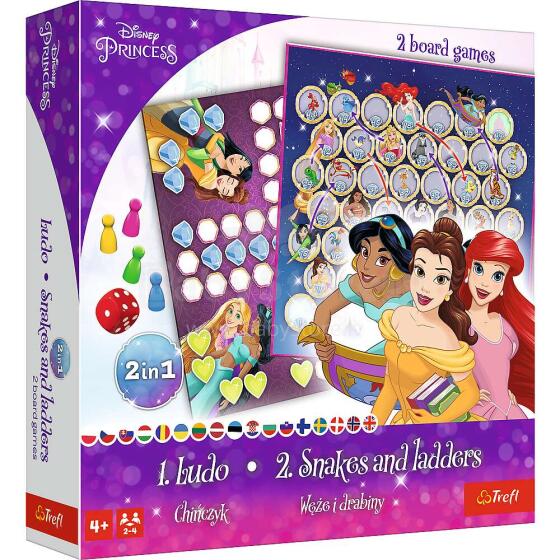 TREFL DISNEY PRINCESS Настольная игра 2 в 1 Принцессы