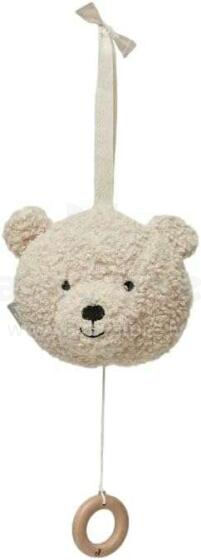 Jollein Musical Teddy Bear Art.043-001-67007 Naturel Piekarināmā mūzikālā rotaļlieta bērnu ratiņos/gultiņai