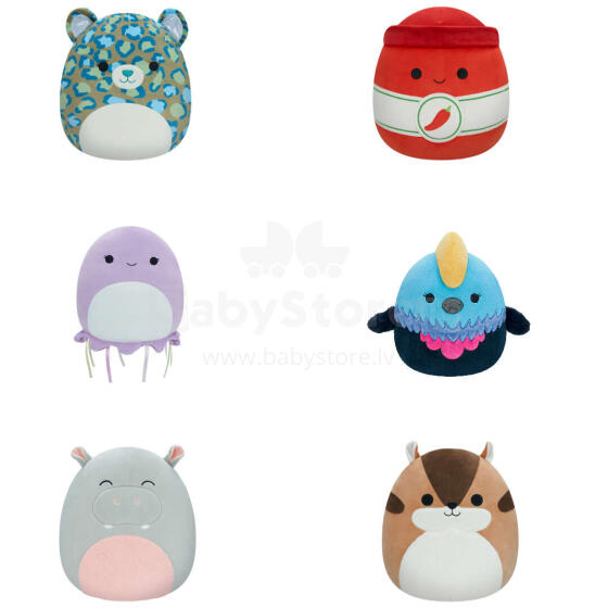 SQUISHMALLOWS W17 Plīša rotaļlieta, 30 cm