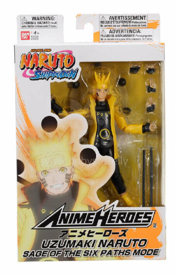 ANIME HEROES Naruto Hahmo Uzumaki Naruto Sage Of Six Paths, 16 cm