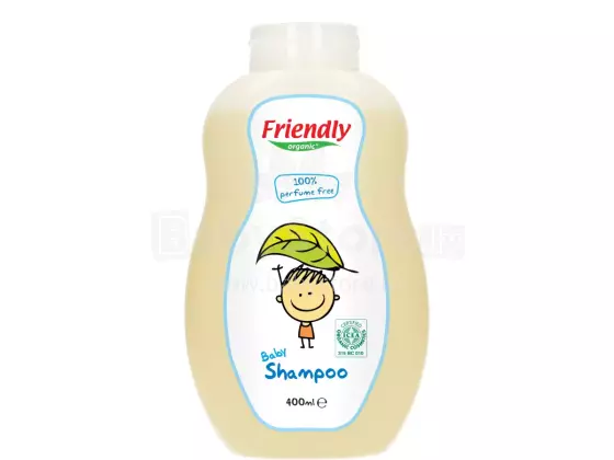 Friendly Organic Shampoo  Art.15728 free organic and unscented hair and body wash for babies, 400 ml