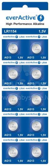 Ikonka Art.KX5877 Bateria everActive Alkaline G13 LR44 LR1154 blister 10szt.