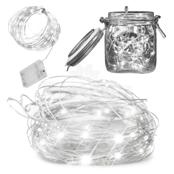 Ikonka Art.KX5254_1 LED decorative wire lights 5m 50LED cold white
