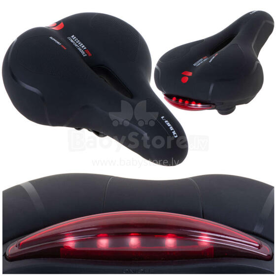 Ikonka Art.KX5059 L-BRNO Sporta velosipēda sēdeklis ērts putu elastīgs LED apgaismojums
