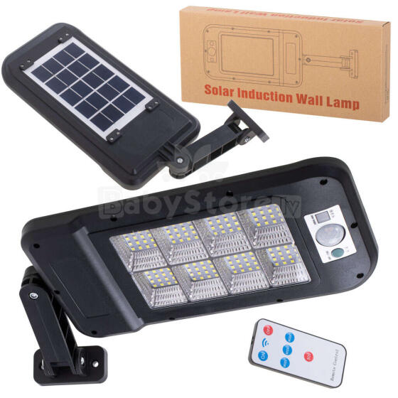 Ikonka Art.KX4963 Saules ielu lampa 128LED + tālvadības pults