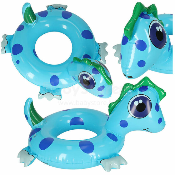 Ikonka Art.KX4926 Inflatable dinosaur swimming wheel 50cm