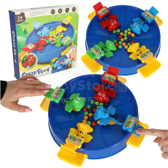 Ikonka Art.KX4898 Jumping game hungry frogs 4 players