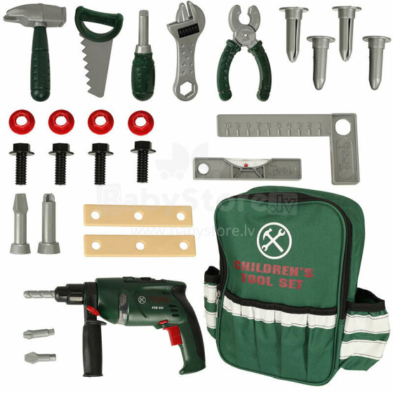 Ikonka Art.KX4883 Drill workshop tools in backpack 27el.