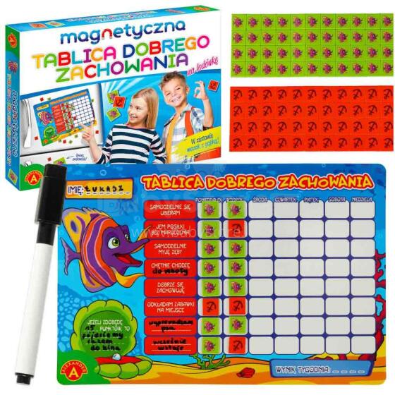 Ikonka Art.KX4854 ALEXANDER Magnetic board of good behaviour