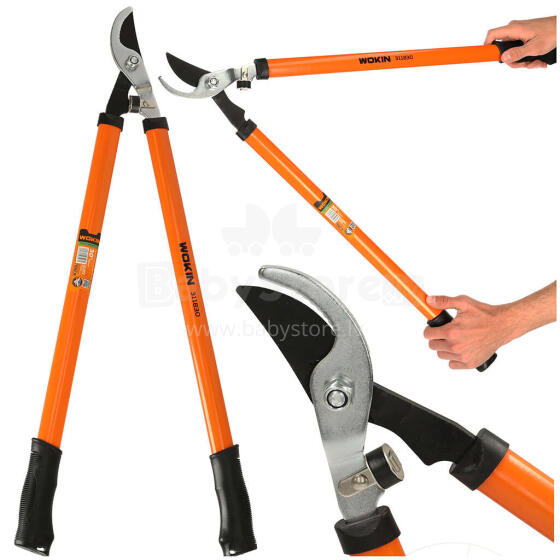 Ikonka Art.KX4822 WOKIN dārza zāles dzīvžogu šķēres ar divām rokām, lielas 30"/750mm