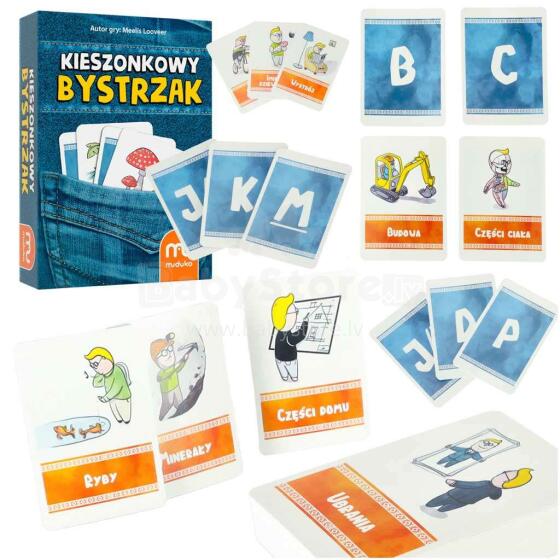 Ikonka Art.KX4761 MUDUKO Kabatas viedkaršu izglītojoša puzzle spēle 7+