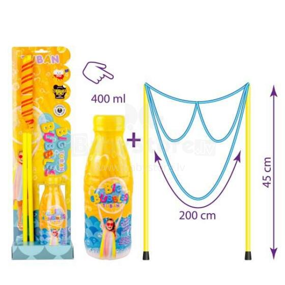 Ikonka Art.KX4673 TUBAN soap bubble string glasses soap bubbles + liquid 400ml